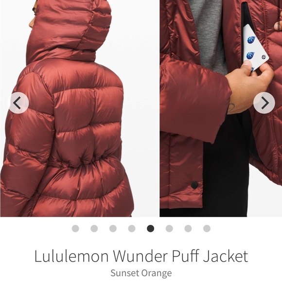 Lululemon Wunderpuff Jacket - Sunset Orange - Picture 11 of 12
